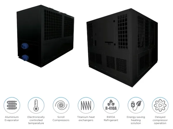 Overview of Waterco's ElectroHeat Pro 150 - 250 Swimming Pool Heat Pump