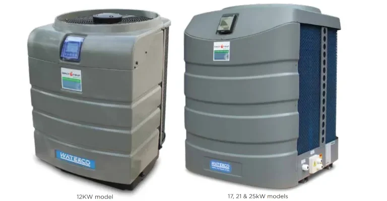 Waterco ElectroHeat Eco-V Inverter Swimming Pool Heat Pump Models With Different Kilowatt